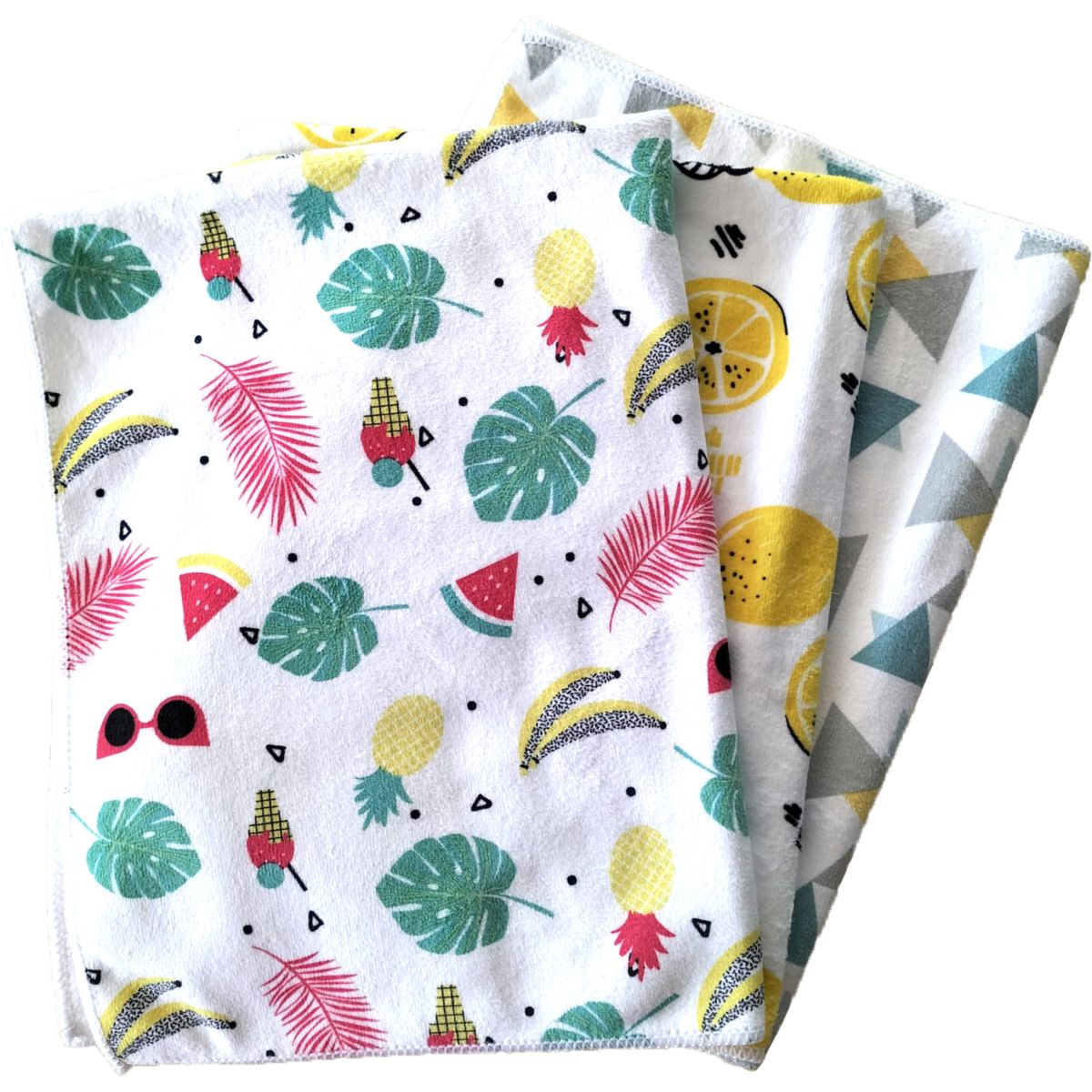 Torchon Lot de 3 Genio motifs couleur unique, BEST OF TV