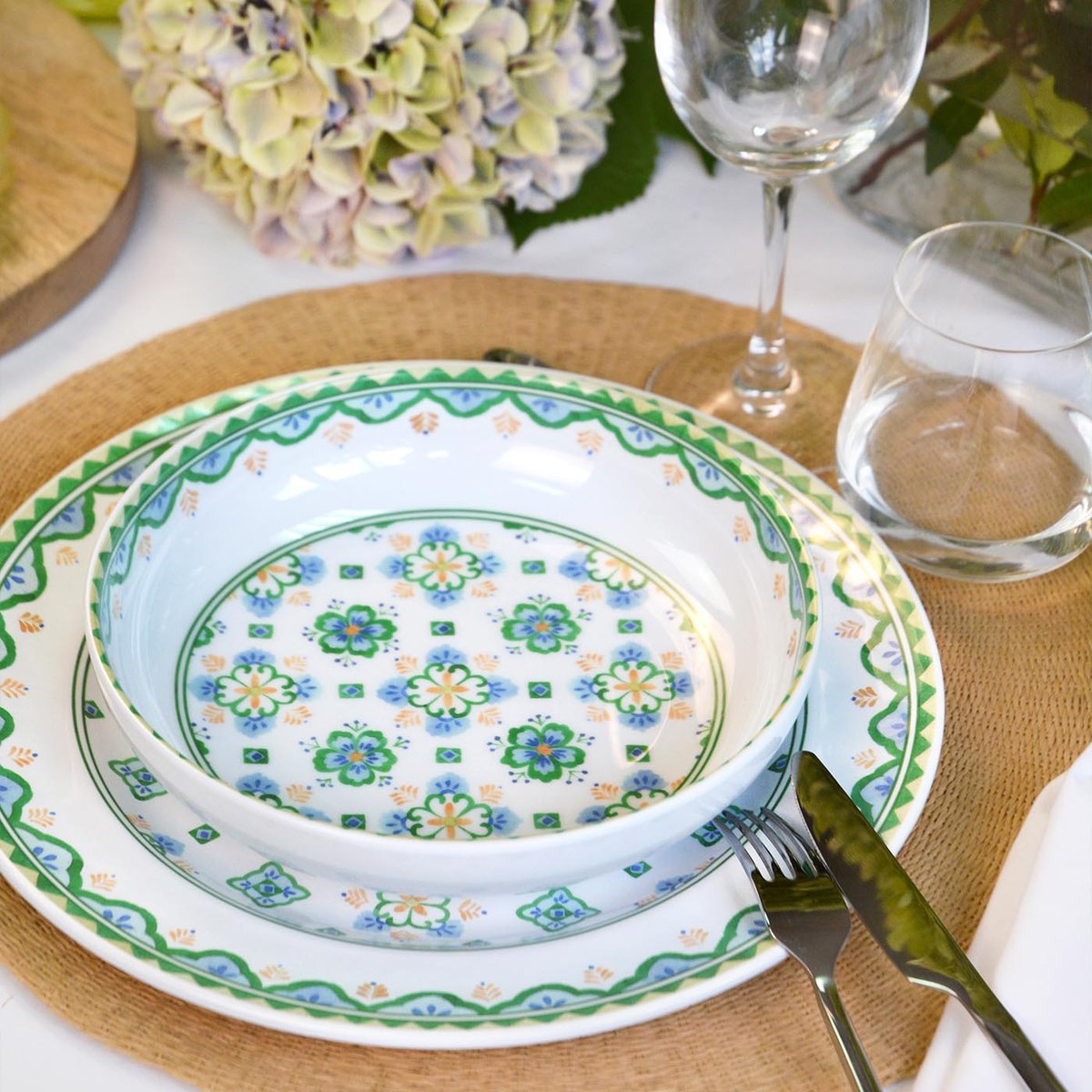 Assiette creuse mélamine Evora 20 cm autres, LES JARDINS DE LA COMTESSE