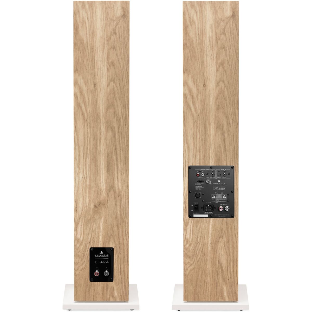 Enceinte colonne active ELARA LN05A Chene Clair x2 couleur unique, TRIANGLE