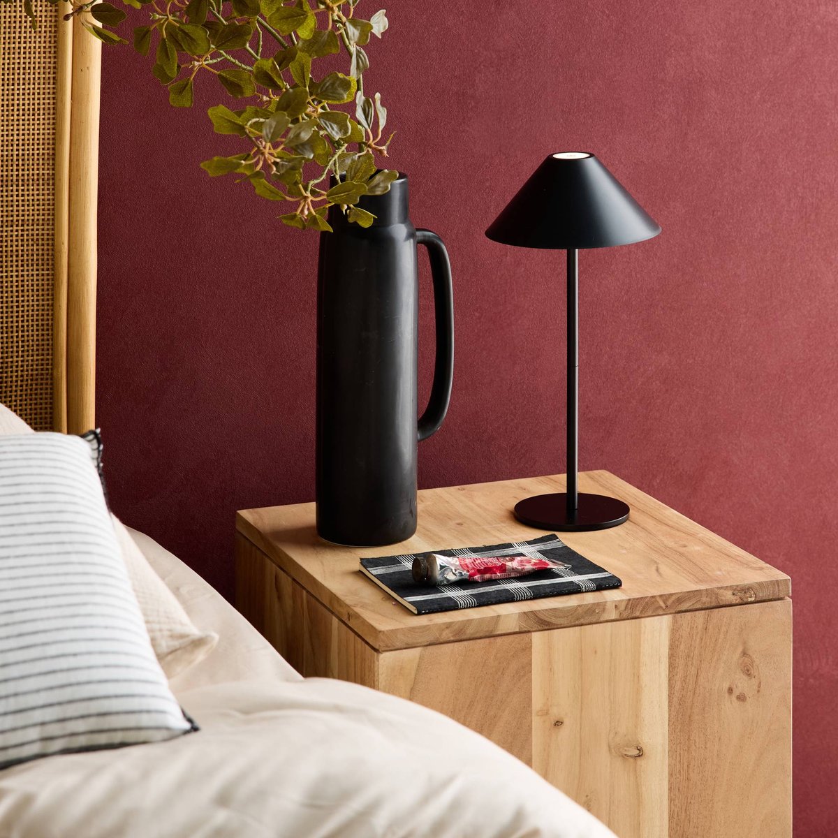 Lampe de table intérieur/extérieur LED sans fil H 32cm ADAM blanc, SWEEEK