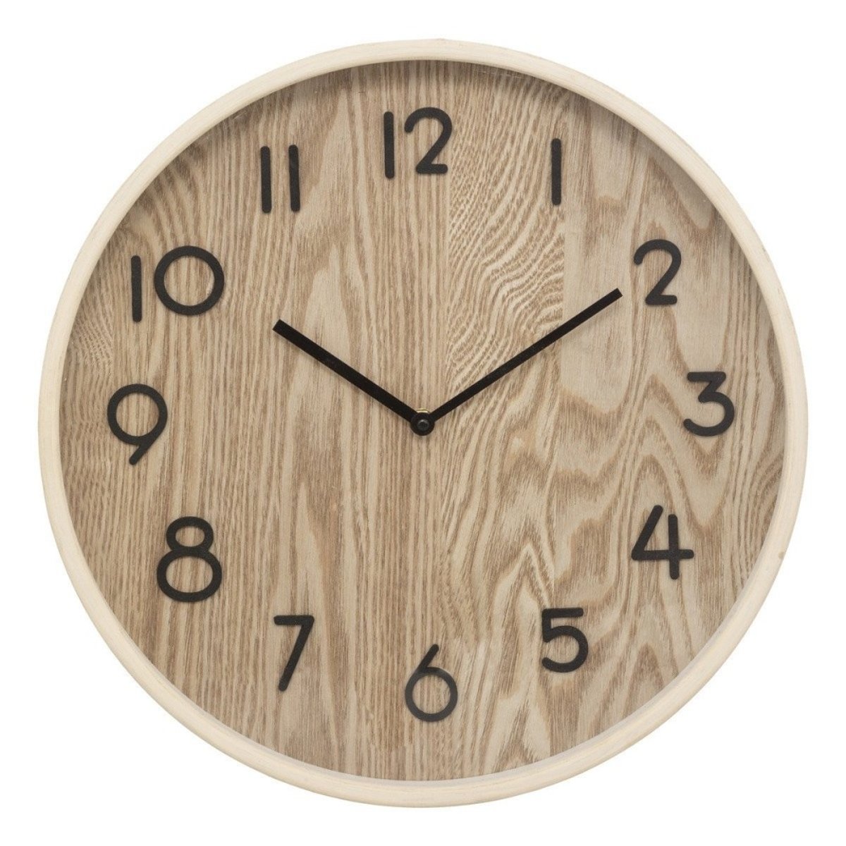 Horloge Bois Ivana D38 beige, ATMOSPHERA