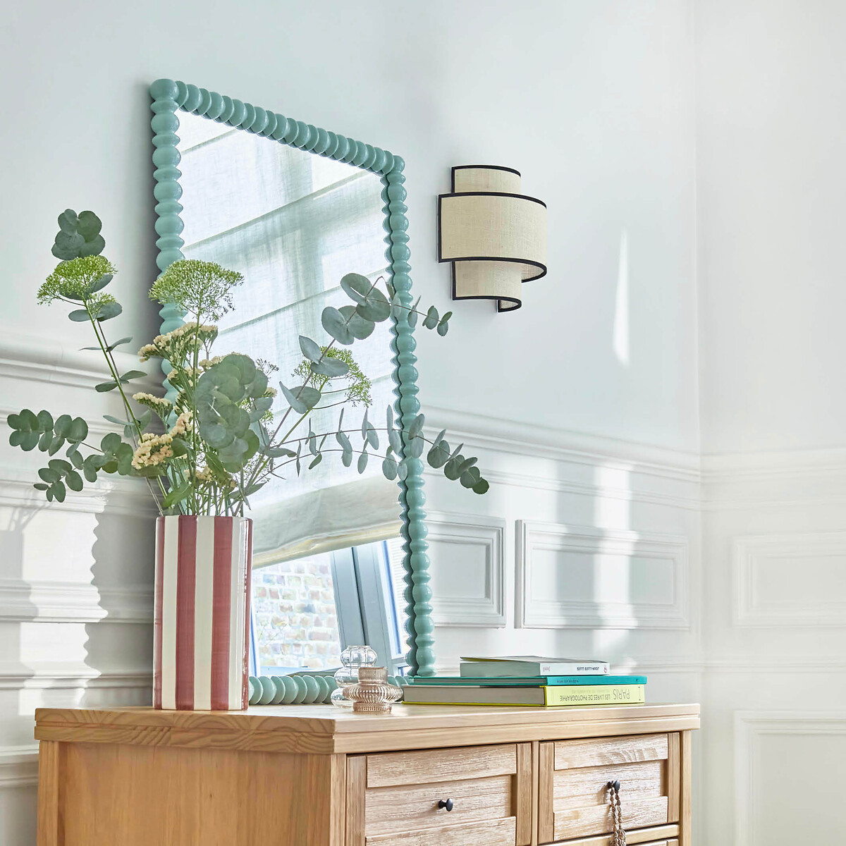Dubbele wandlamp in jute, Come ecru, LA REDOUTE INTERIEURS