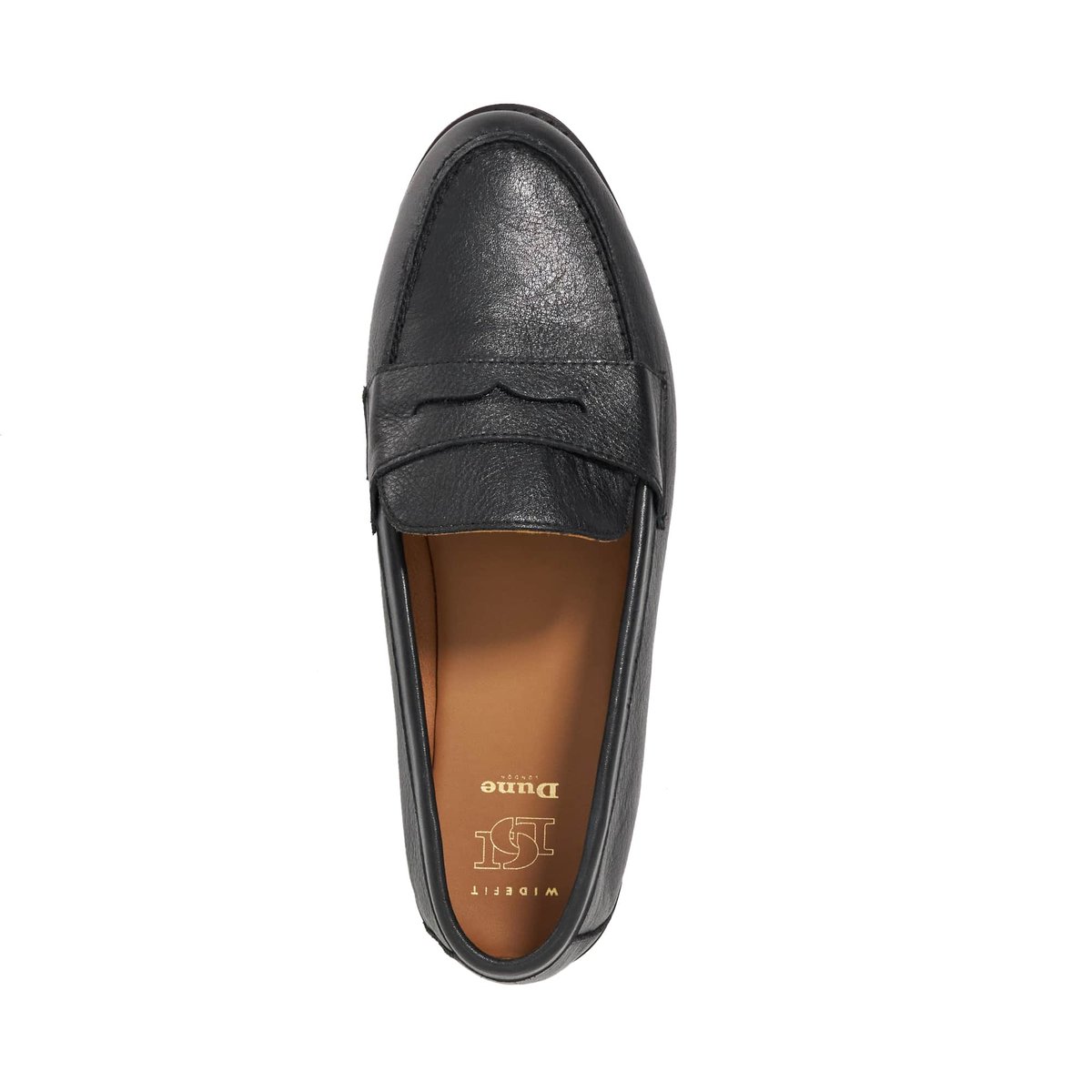Mocassins coupe large - Wide Fit GINELLI black-leather, DUNE LONDON