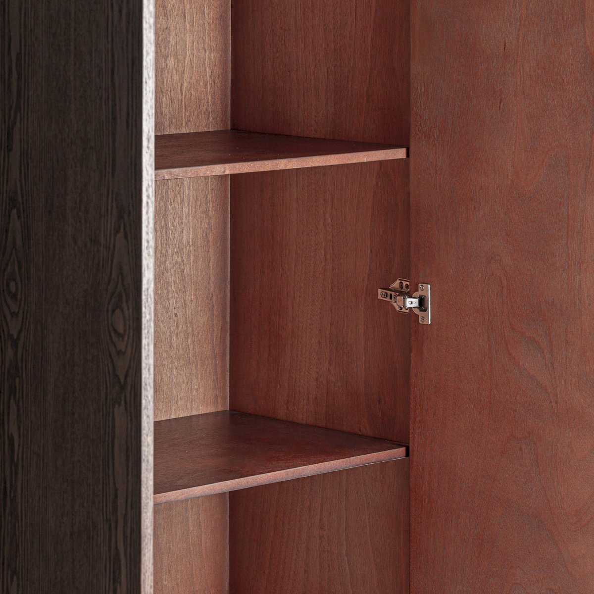 Armoire en bois collection S.BOURNEL marron et bronze, RECOLLECTION