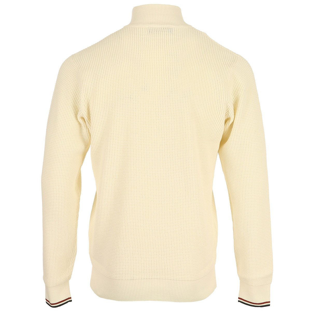 Pull WAFFLE STITCH HALF ZIP JUMPER ecru, FRED PERRY