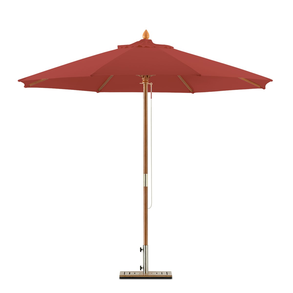 Toile pour parasol mât central rond, SUNNY rouge, DEFORA HOME
