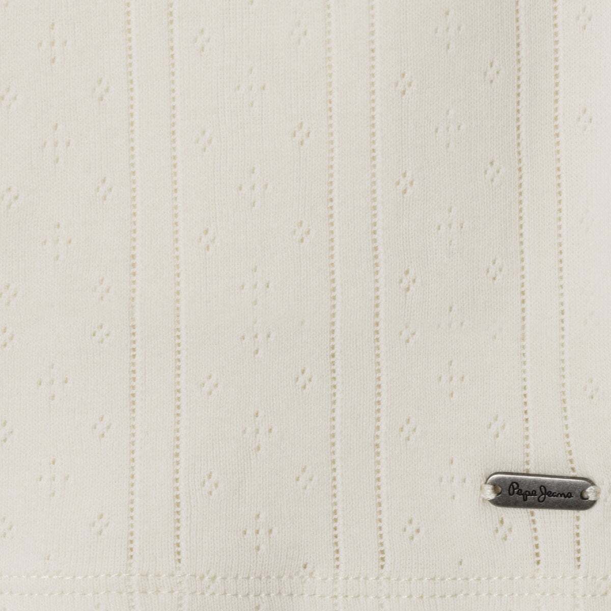 Top Pointelle À Bretelles souris blanche, PEPE JEANS