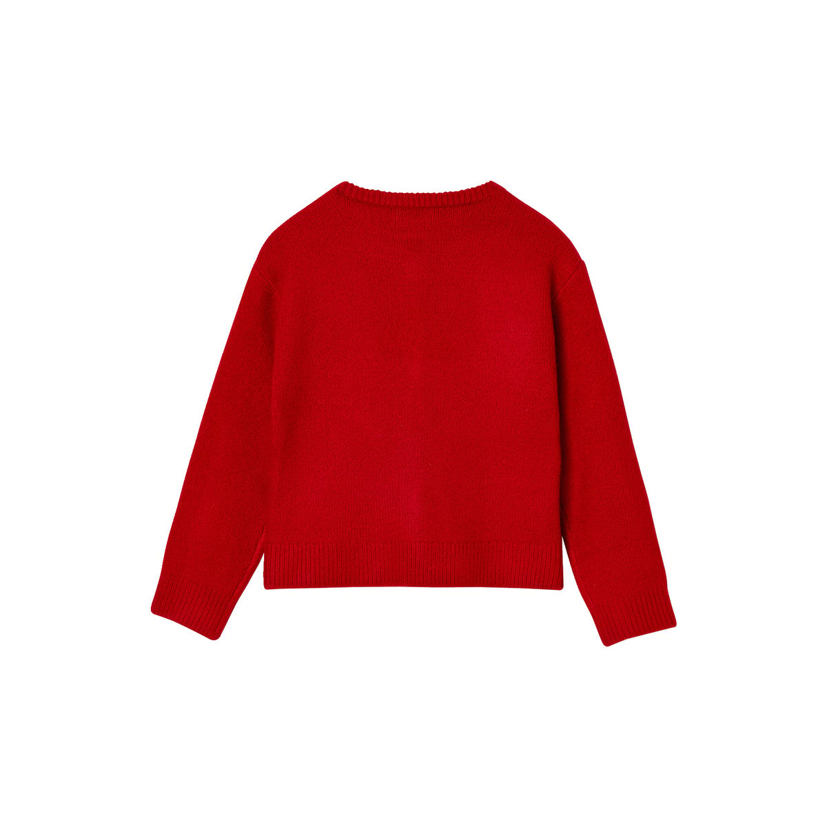 Gilet boutonné manches longues rouge, VERTBAUDET