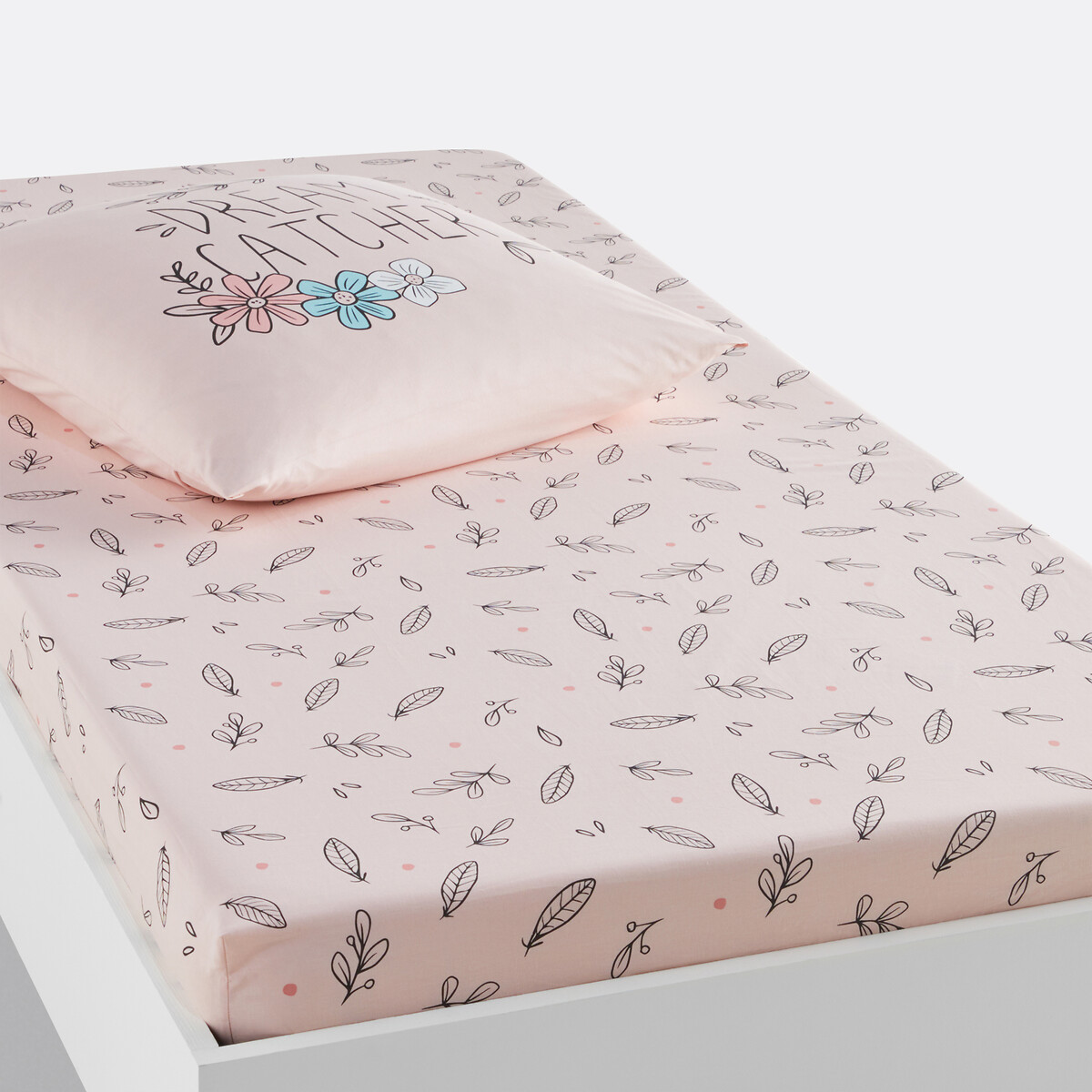 Drap-housse coton biologique, Dream Catcher imprimé, SO'HOME