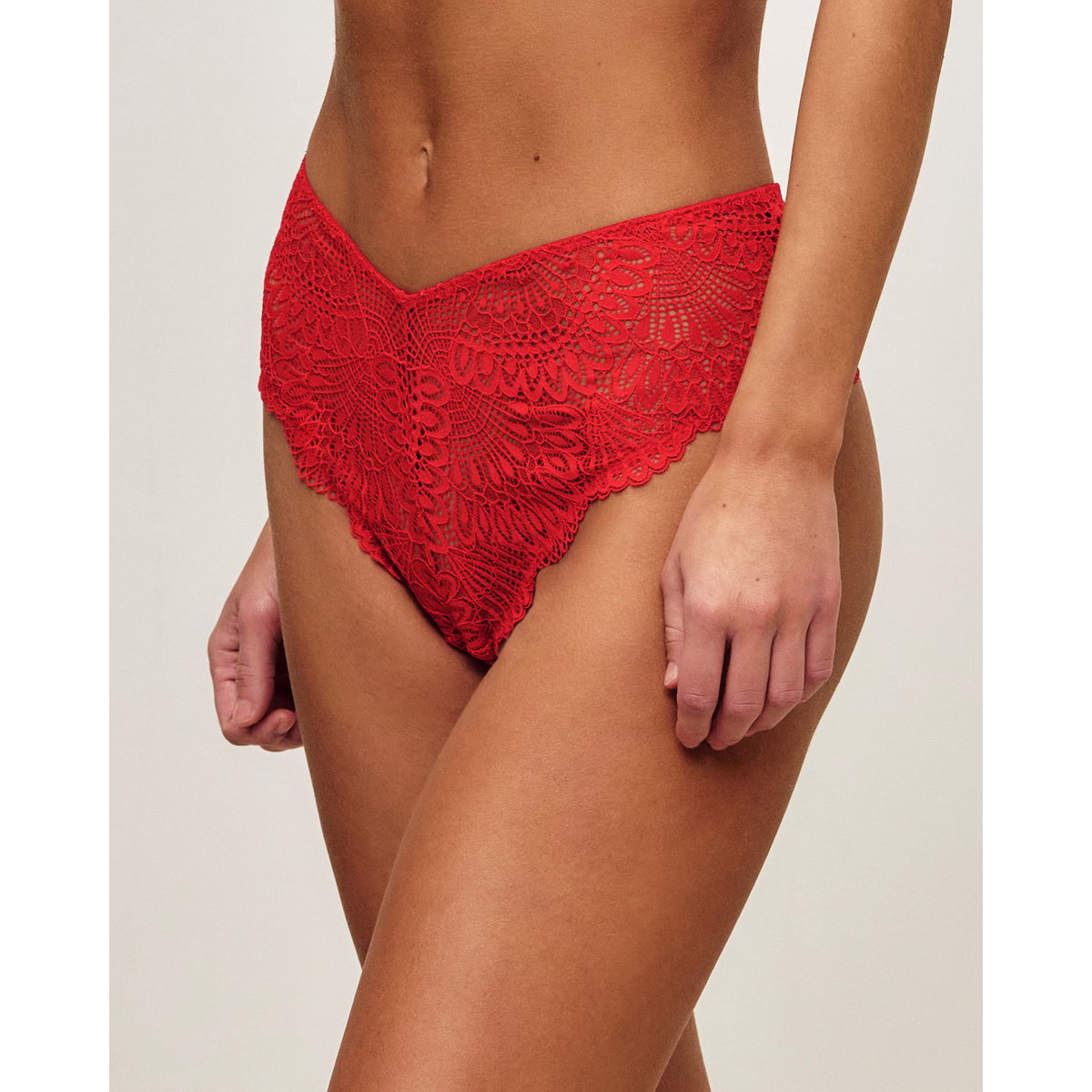 Cheeky en dentelle florale HEARTGIRLIZ rouge, UNDIZ