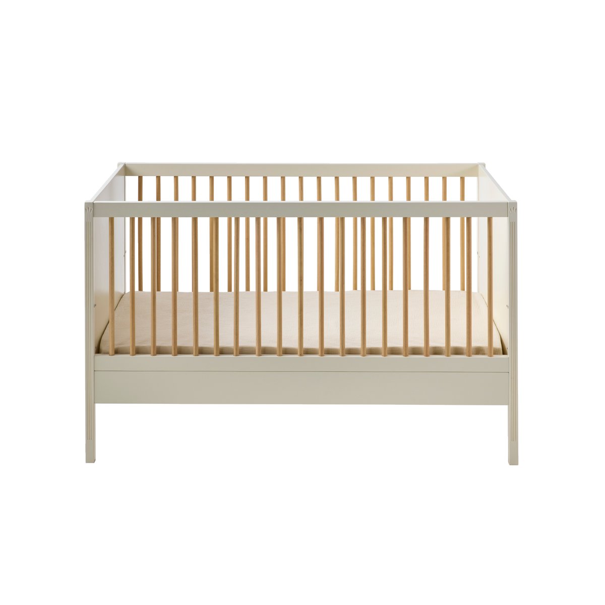 Lit Bébé évolutif 70x140cm LIGNE HERITAGE beige, VERTBAUDET