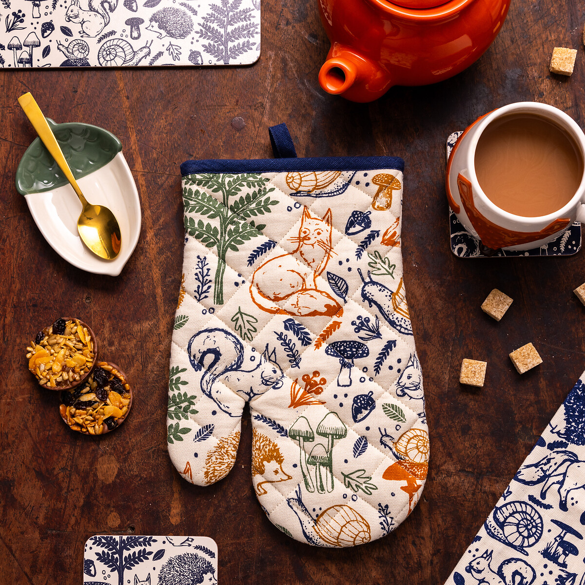 Woodland Single Oven Glove multi-coloured, PRICE & KENSINGTON