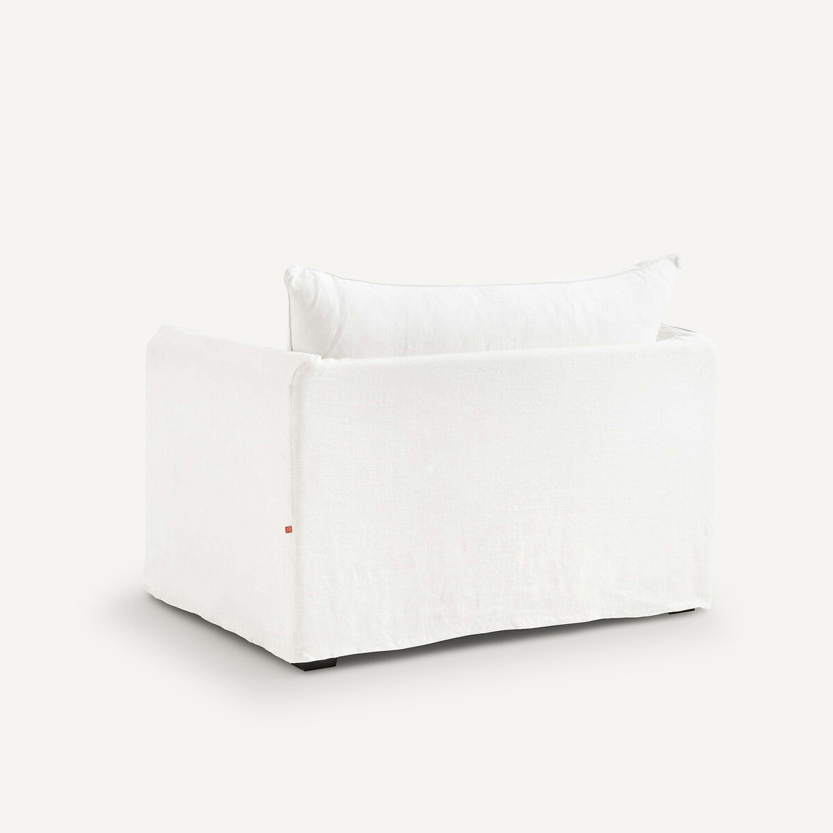 Fauteuil XL lin froissé, Neo Chiquito blanc, AM.PM