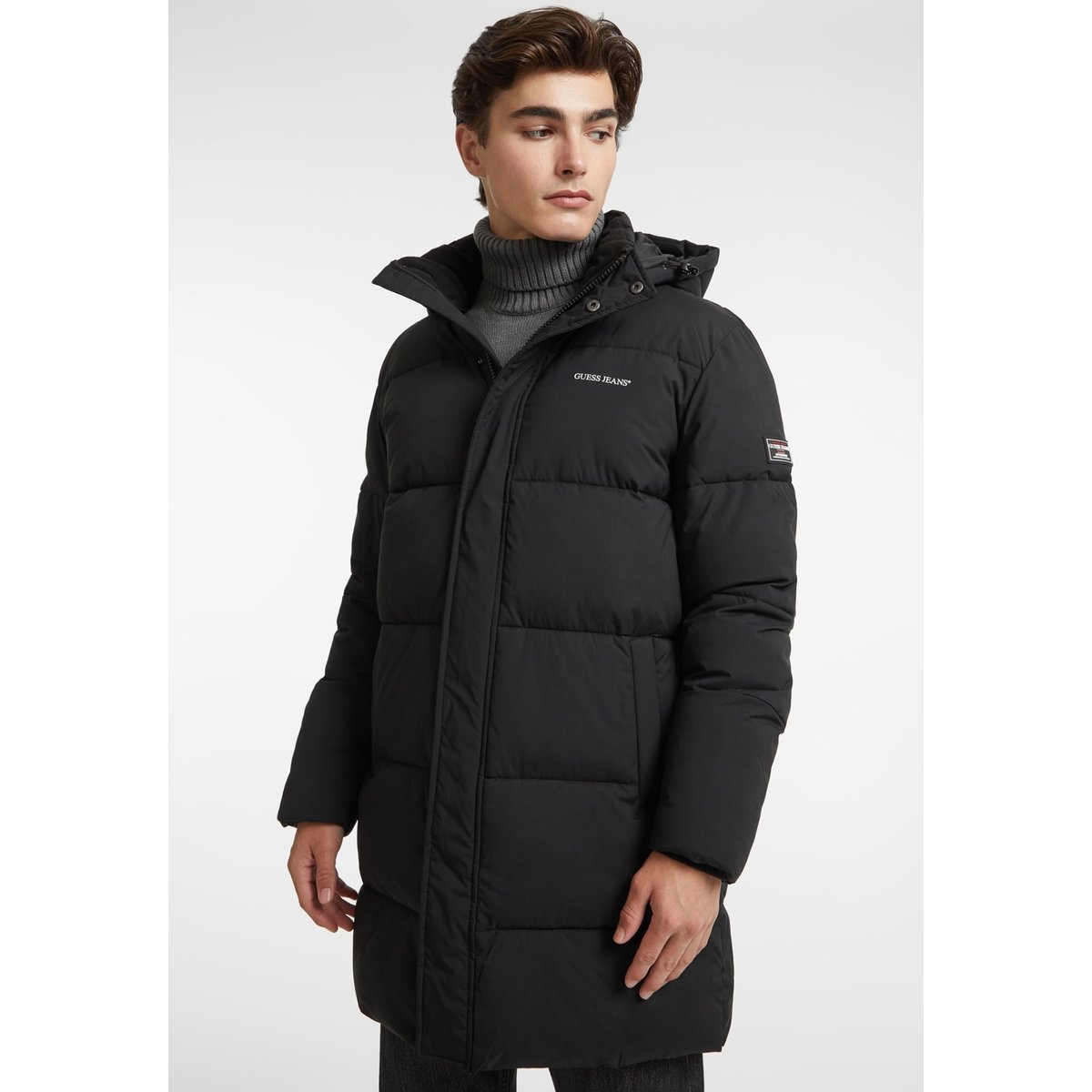 Doudoune Mi-Longue noir, GUESS JEANS