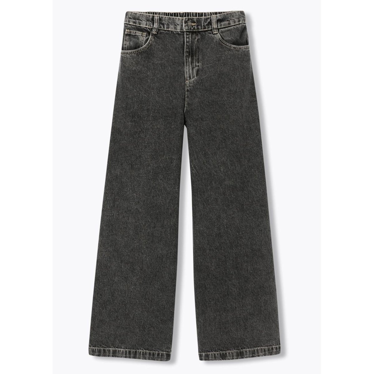 CESAR jean large taille haute noir, PROMOD