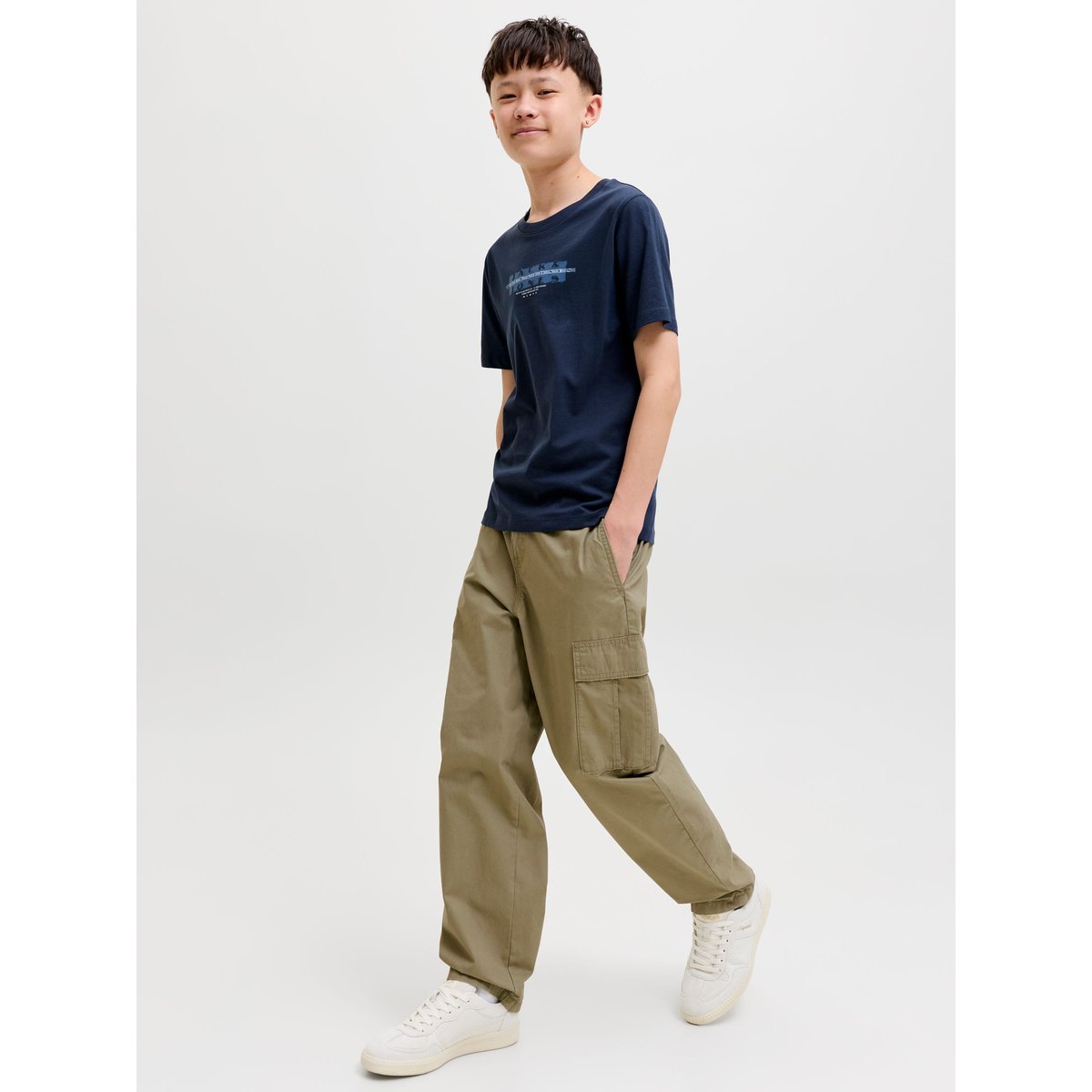 Pantalon Cargo marron - aloe 1, JACK & JONES JUNIOR