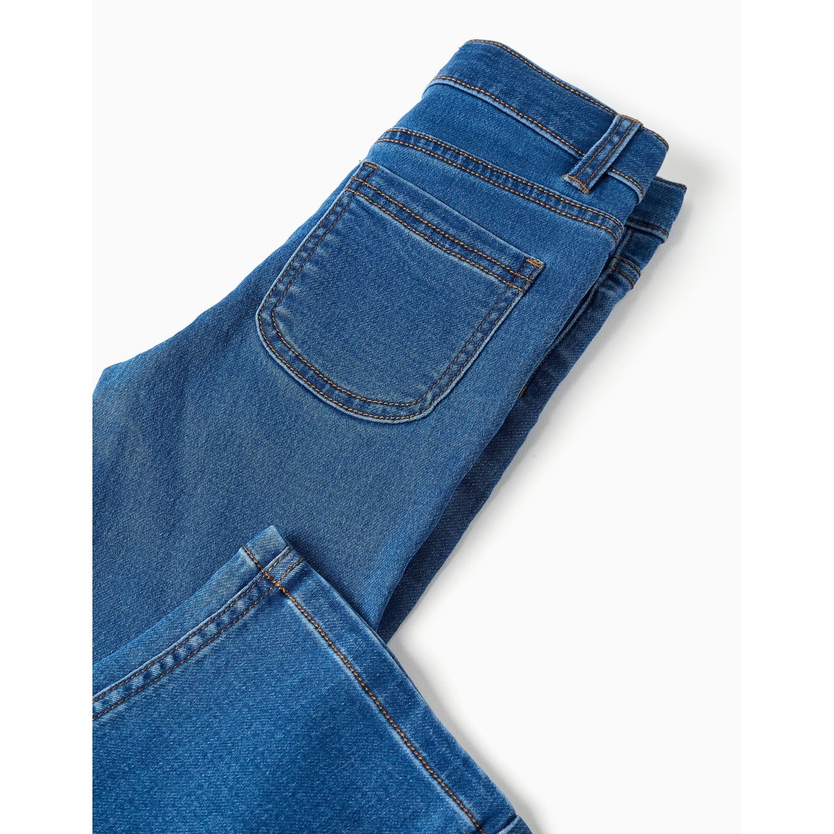 Jean évasé avec taille ajustable et poches bleu clair, ZIPPY