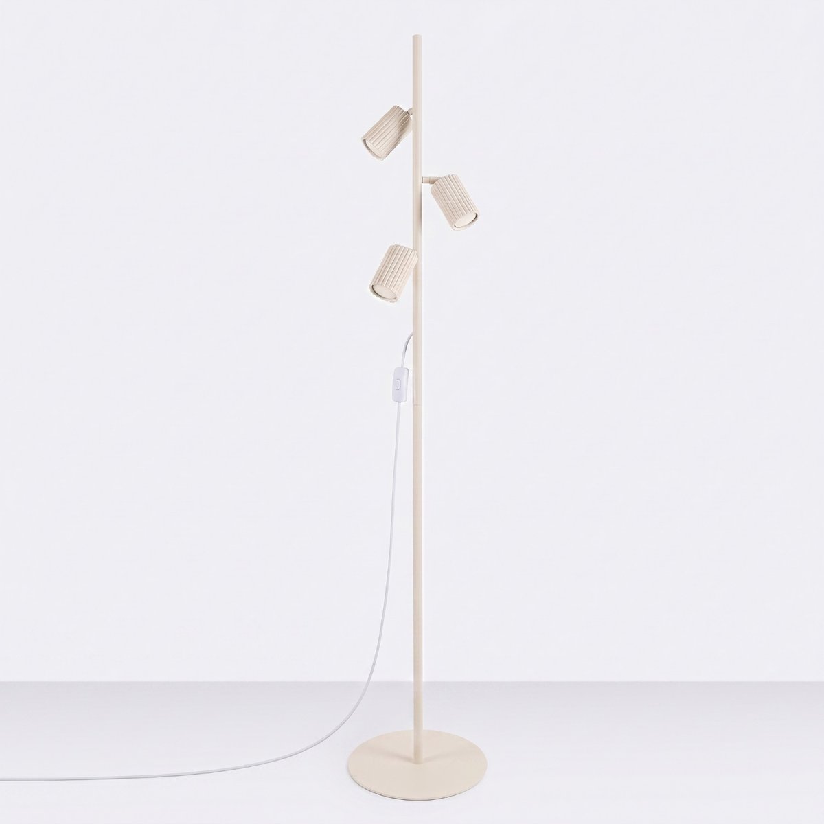 Lampadaire Aluminium Beige GU10 3 KARBON beige, EDEN