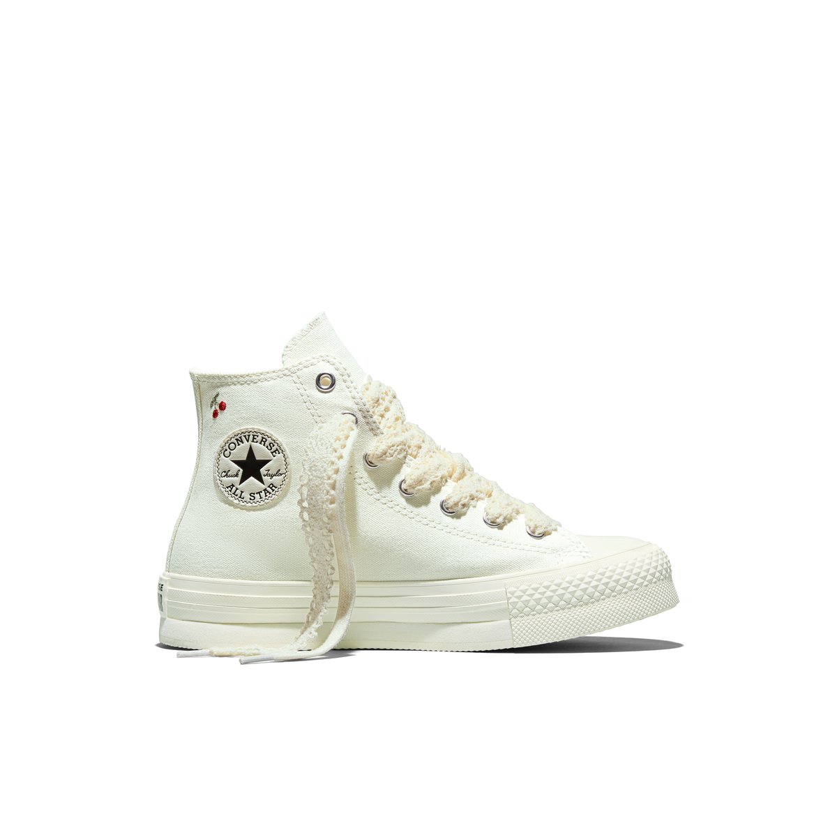 Baskets CHUCK TAYLOR ALL STAR EVA LIFT PLATFORM FRUITS & FLOWERS vintage white/egret/black, CONVERSE