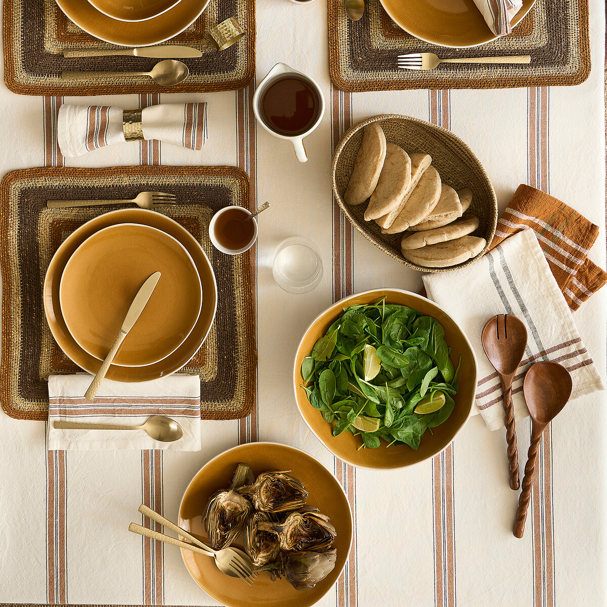 Mangao Mango Wood Salad Servers brown, LA REDOUTE INTERIEURS