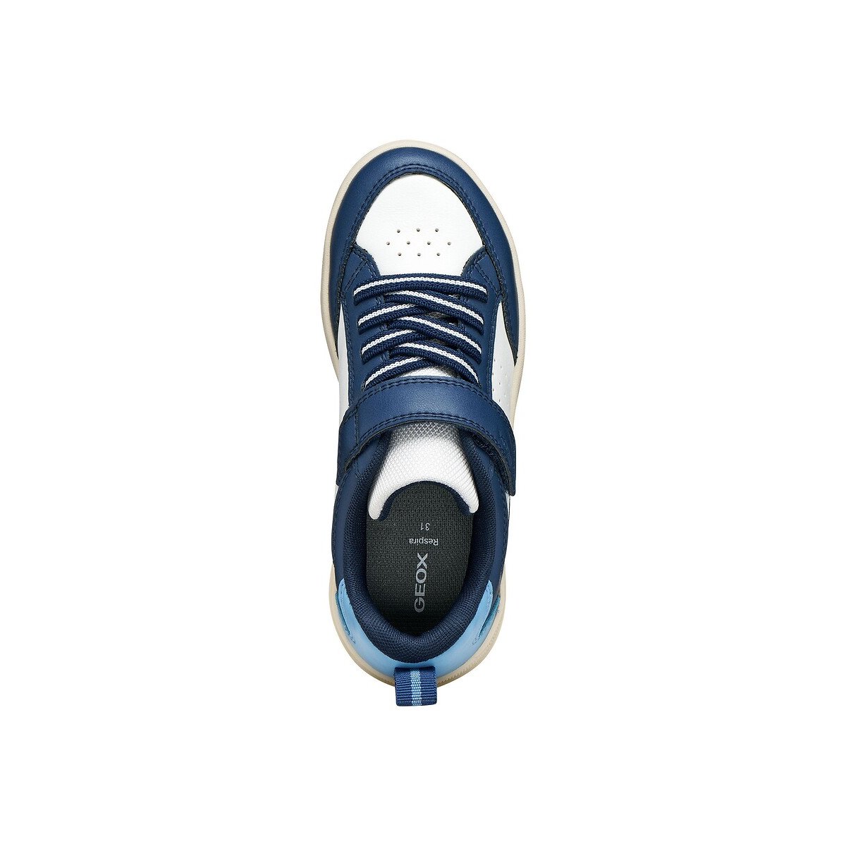 Baskets respirantes WASHIBA blanc/bleu, GEOX