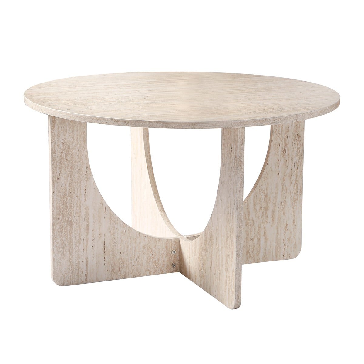 Table basse décor travertin MARTA beige, CALICOSY