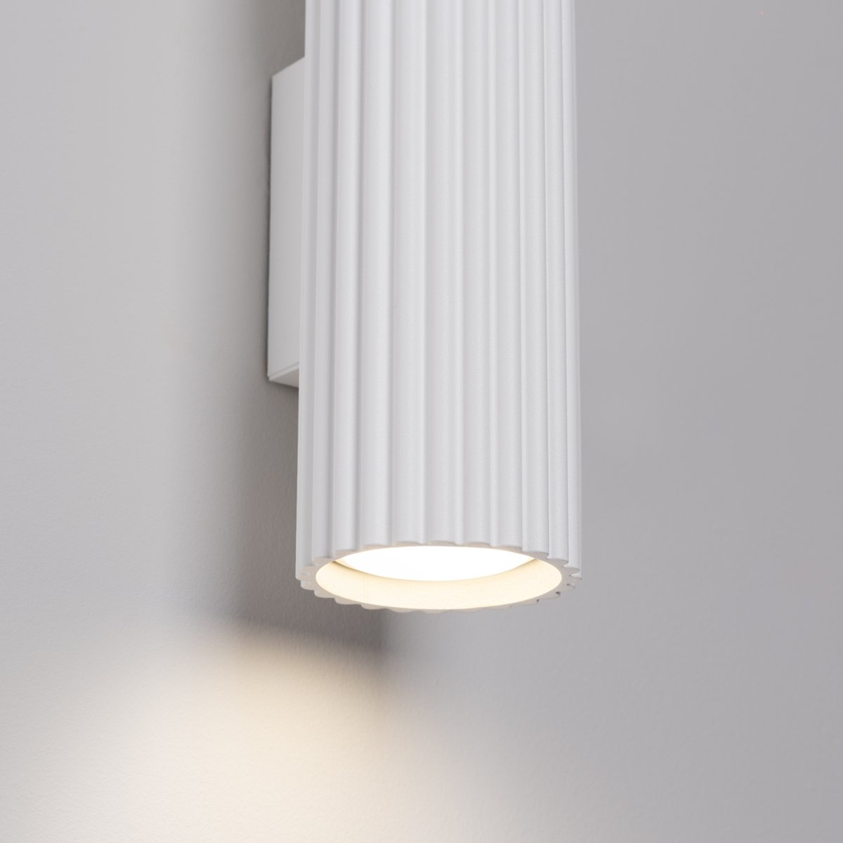 Applique Aluminium Blanc GU10 2 Karbon 30 blanc, EDEN