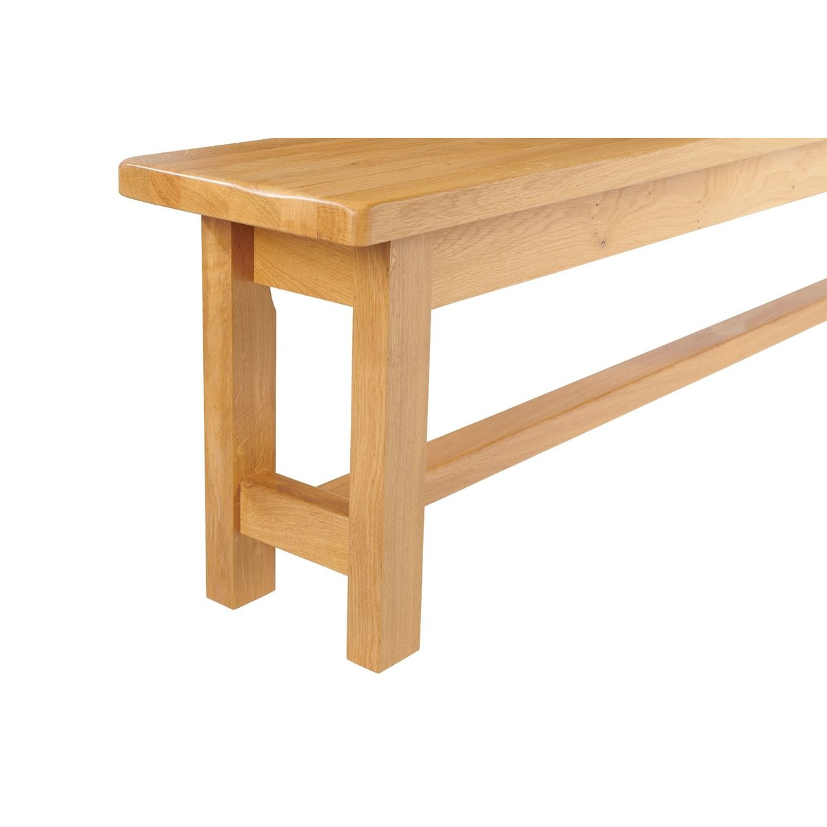 Banc de ferme 4 places en bois de chêne massif L195 - LA BRESSE chene moyen, HELLIN, DEPUIS 1862