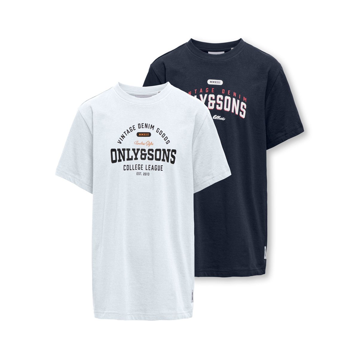 T-Shirt blue nights, ONLY & SONS JUNIOR