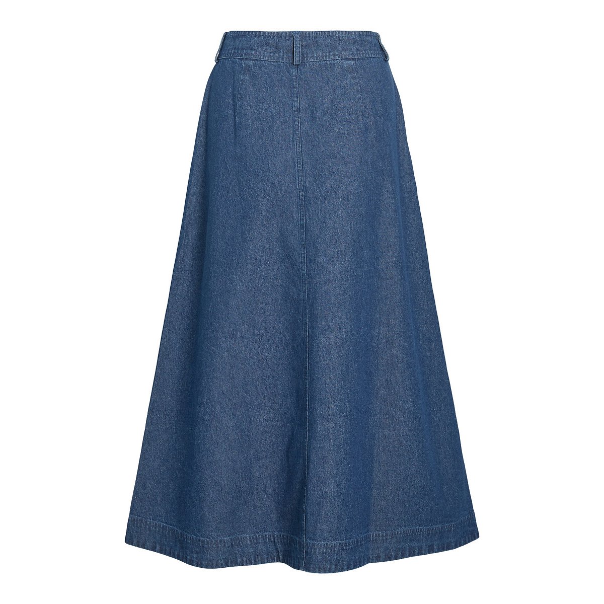 Gonna lunga in denim, con bottoni denim dark blue, VILA
