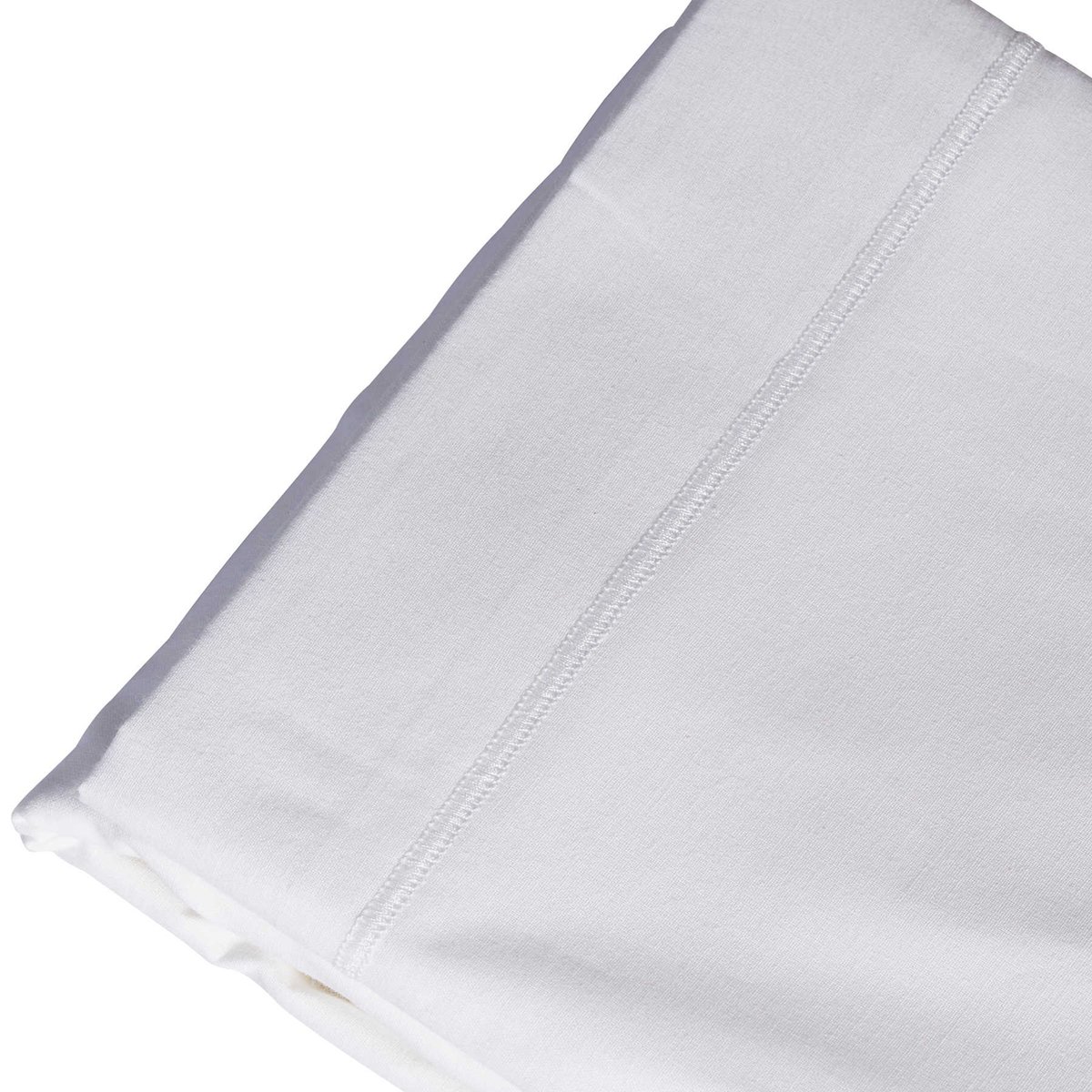 Drap plat coton made in France blanc, TERRE DE NUIT