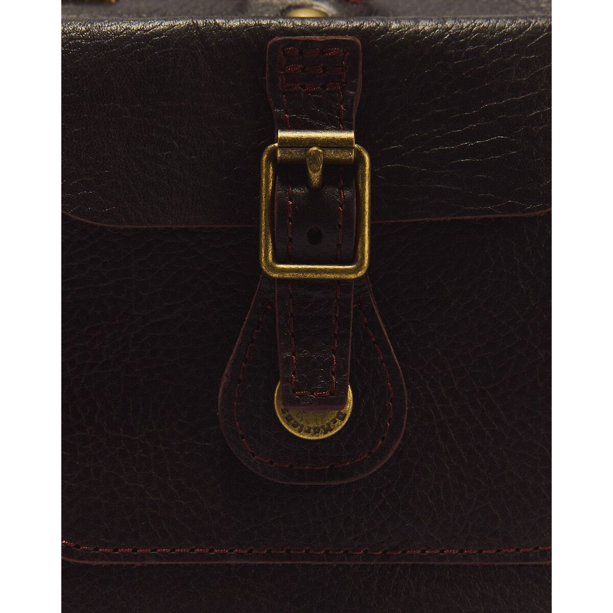 Handtasche Overdrive aus Leder mit Henkeln braun, DR. MARTENS