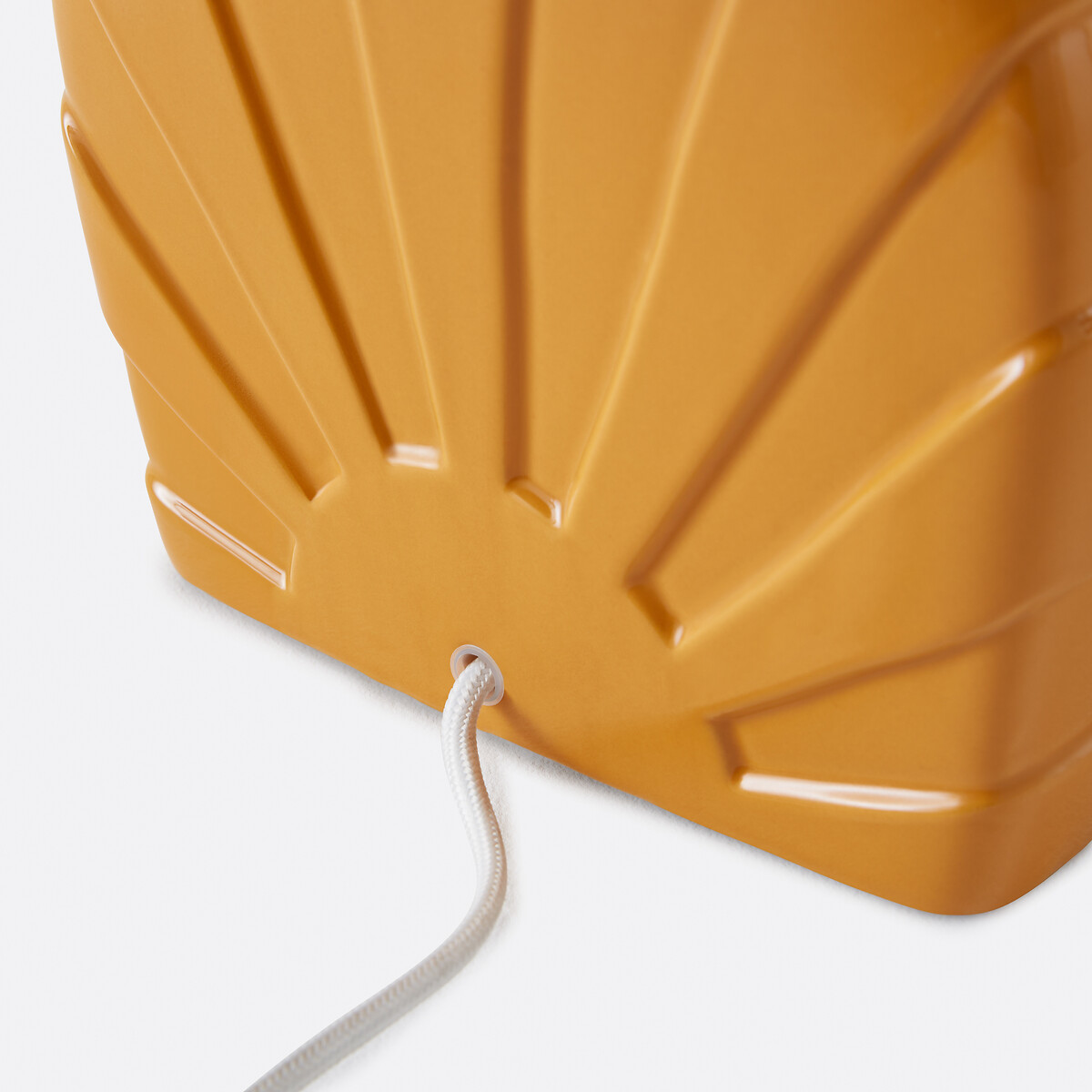 Lampe à poser en céramique et raphia, SUNIA ocre, LA REDOUTE INTERIEURS