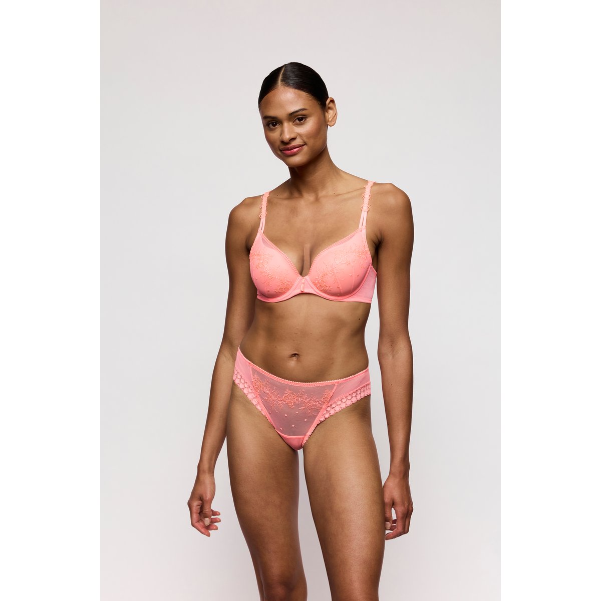 Slip brésilien ANNAELLE rose - neon peach, MARIE JO