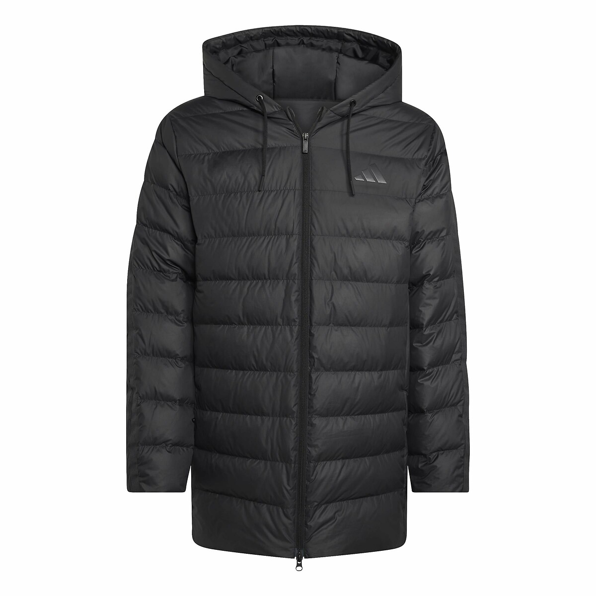 Doudoune à capuche légère Essentials 3 Stripes noir, ADIDAS SPORTSWEAR