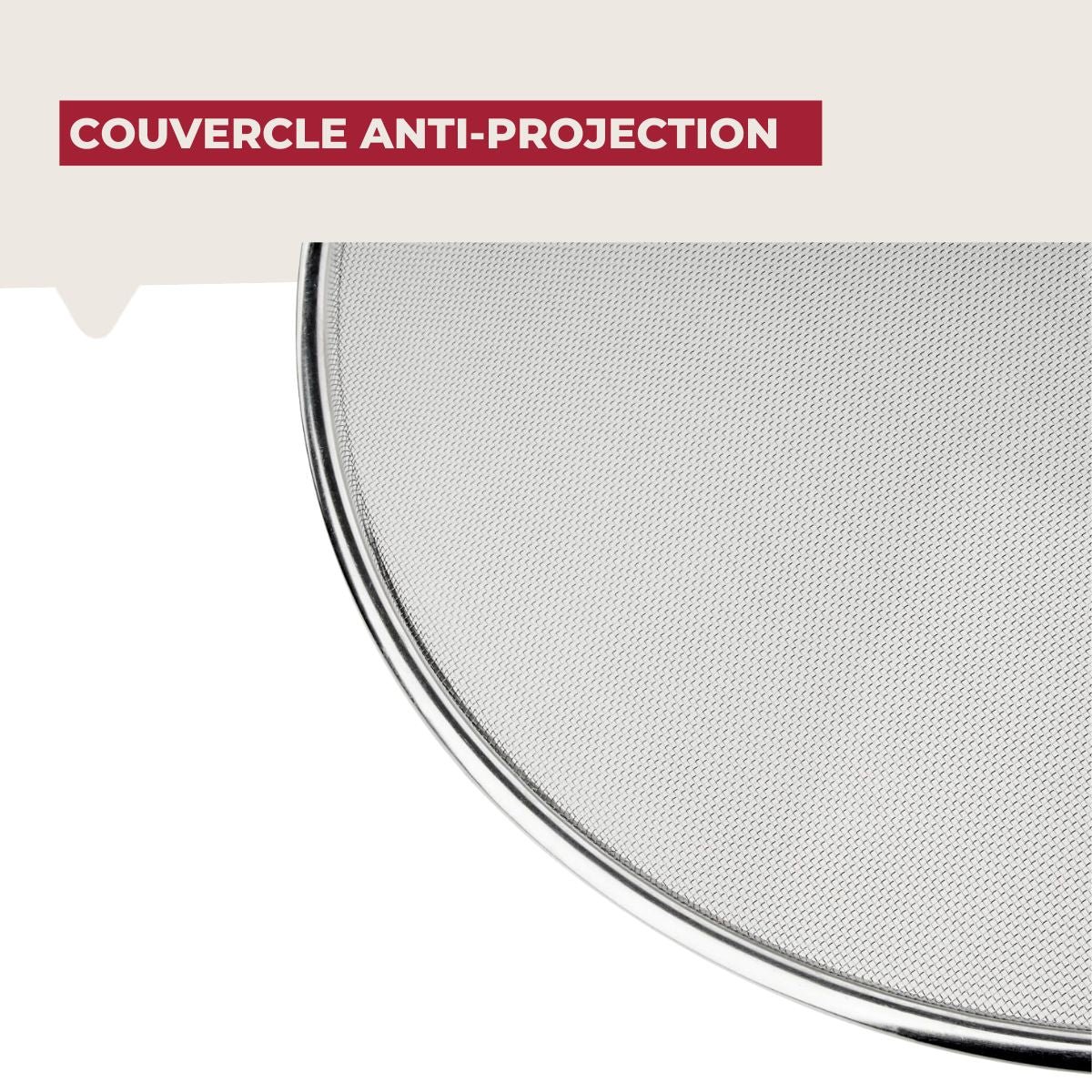 Couvercle anti projection 29 cm BASIC gris, FACKELMANN