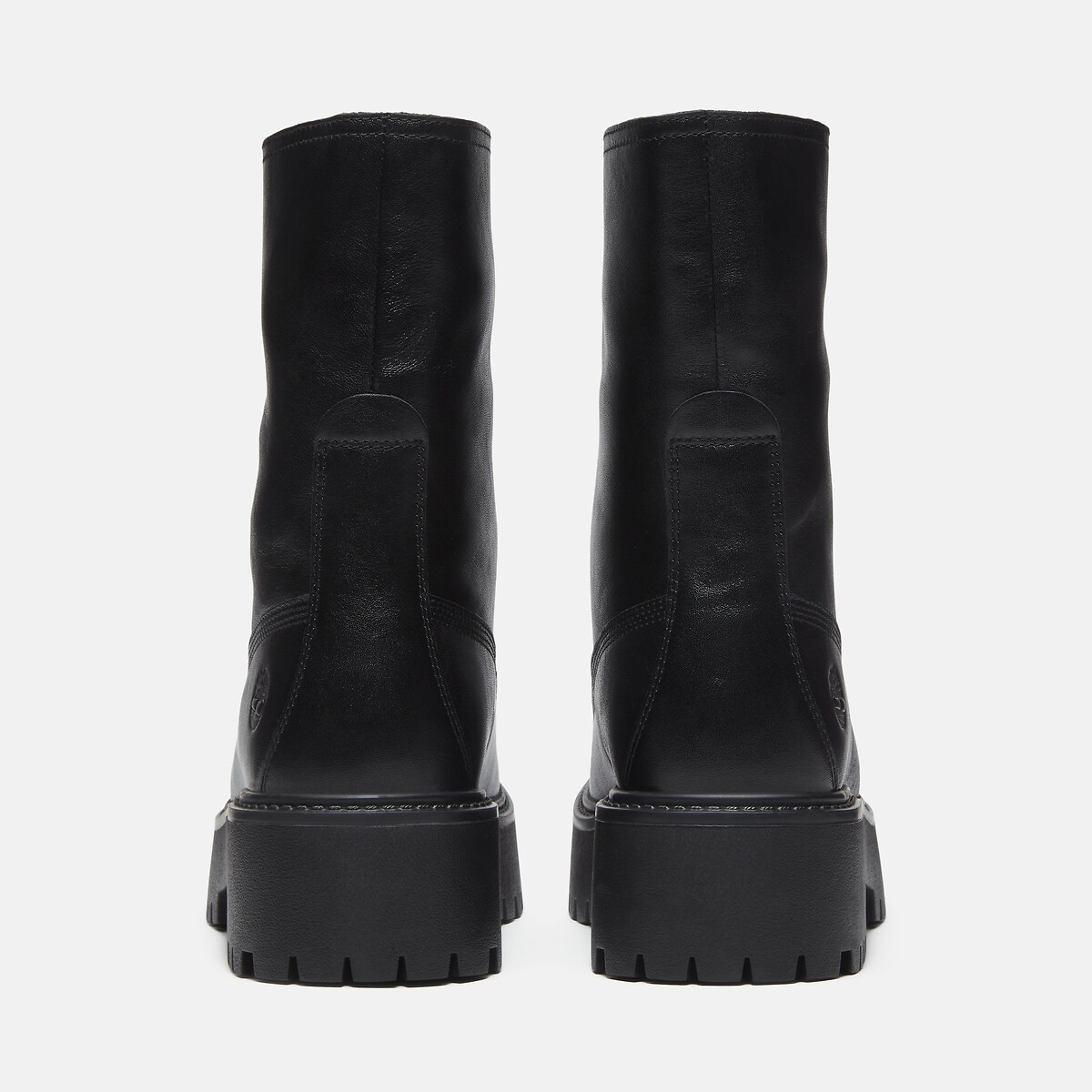 Schnürstiefeletten mit Keilabsatz aus Leder Stone Street Mid Lace schwarz, TIMBERLAND