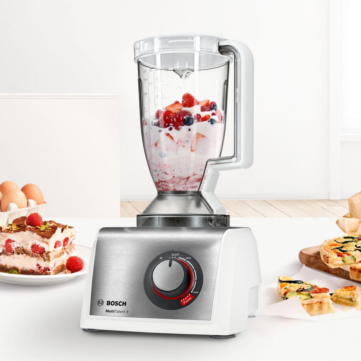 Robot multifonction MC812S820 blanc, BOSCH