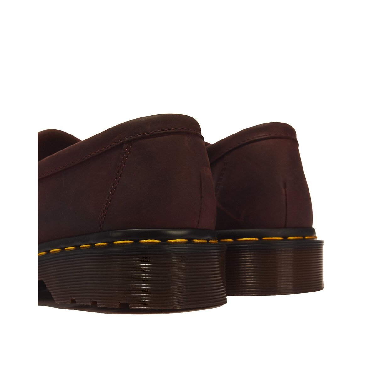 Adrian Crazy Horse leather loafers dark red, DR. MARTENS
