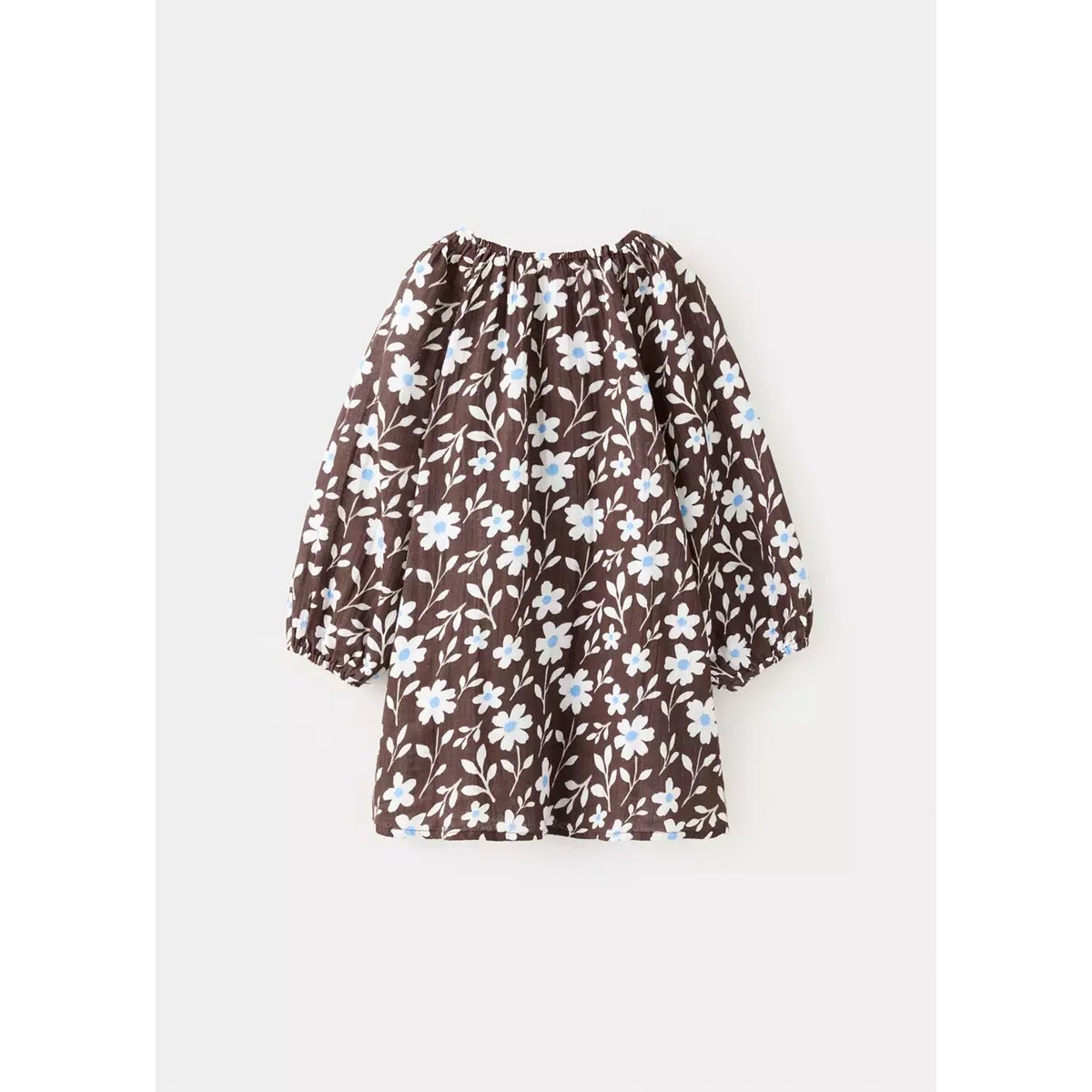 Robe à fleurs marron, MANGO BABY