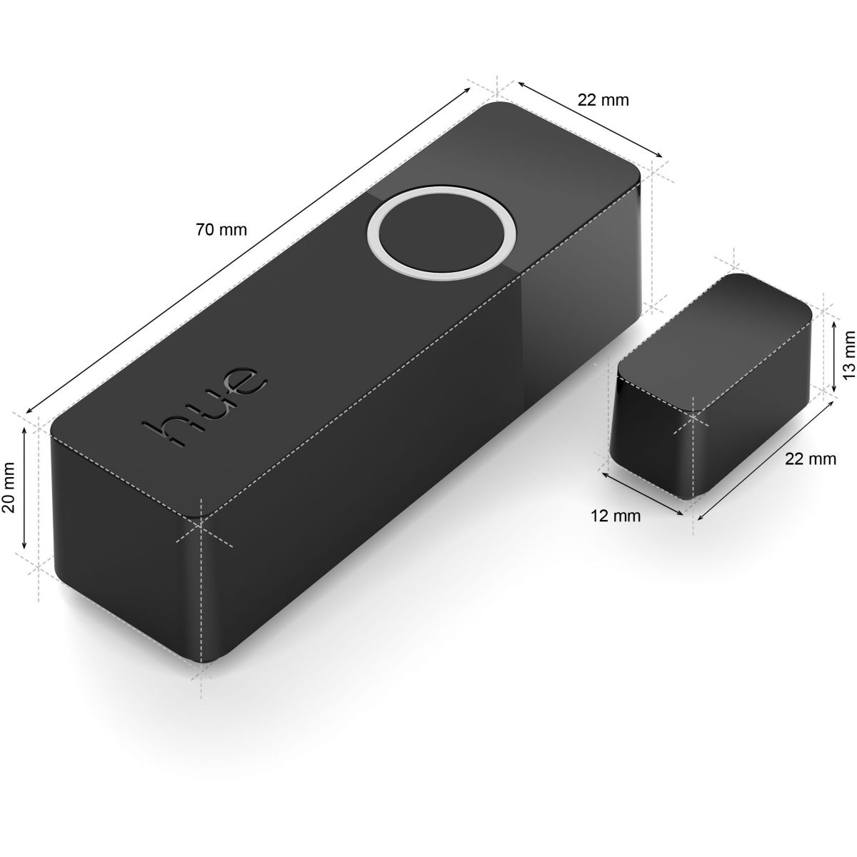 Détecteur d'ouverture SECURE Noir couleur unique, PHILIPS HUE