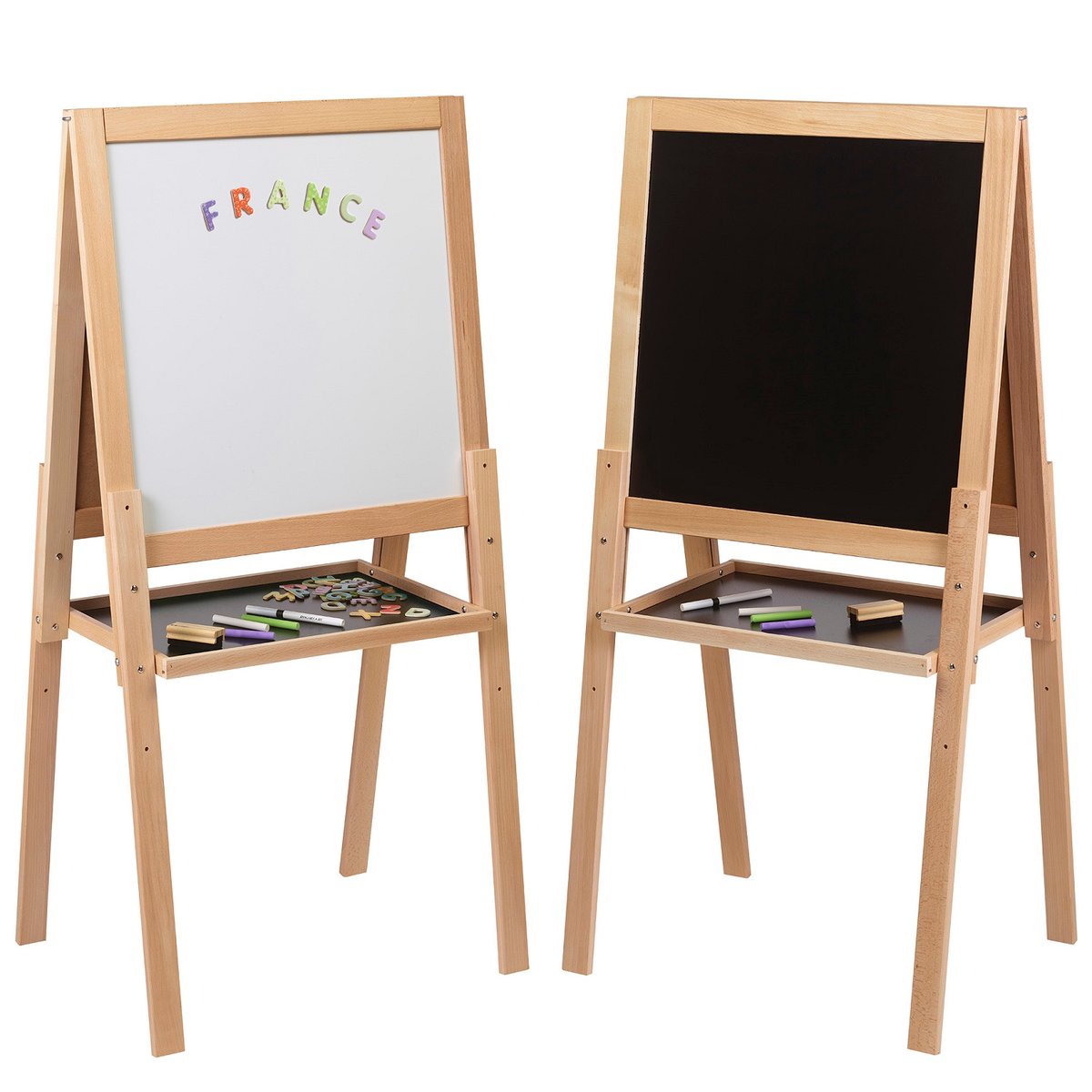 Grand tableau multifonctions en bois beige, JEUJURA