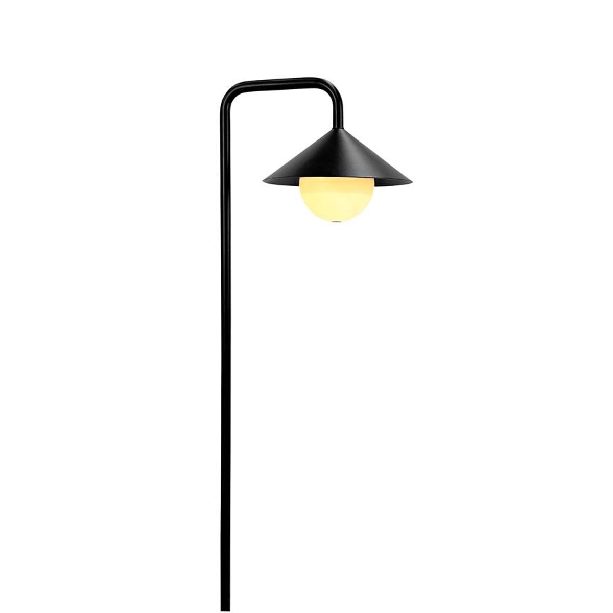Lampe de pelouse sur pic LED à intensité variable noire NOVA boule lumineuse rechargeable USB-C noir, DYBERG LARSEN