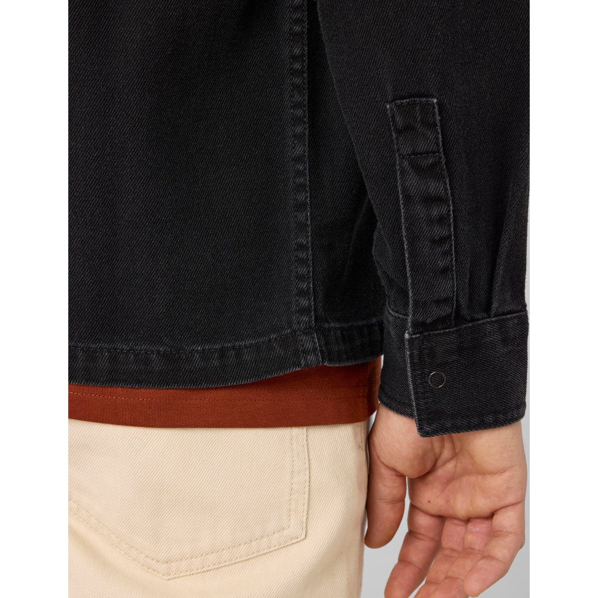 Surchemise en denim noir, BZB