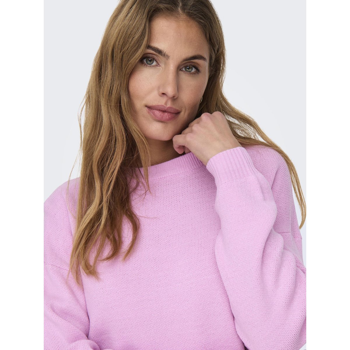 Pull En Maille rose - bonbon 1, ONLY