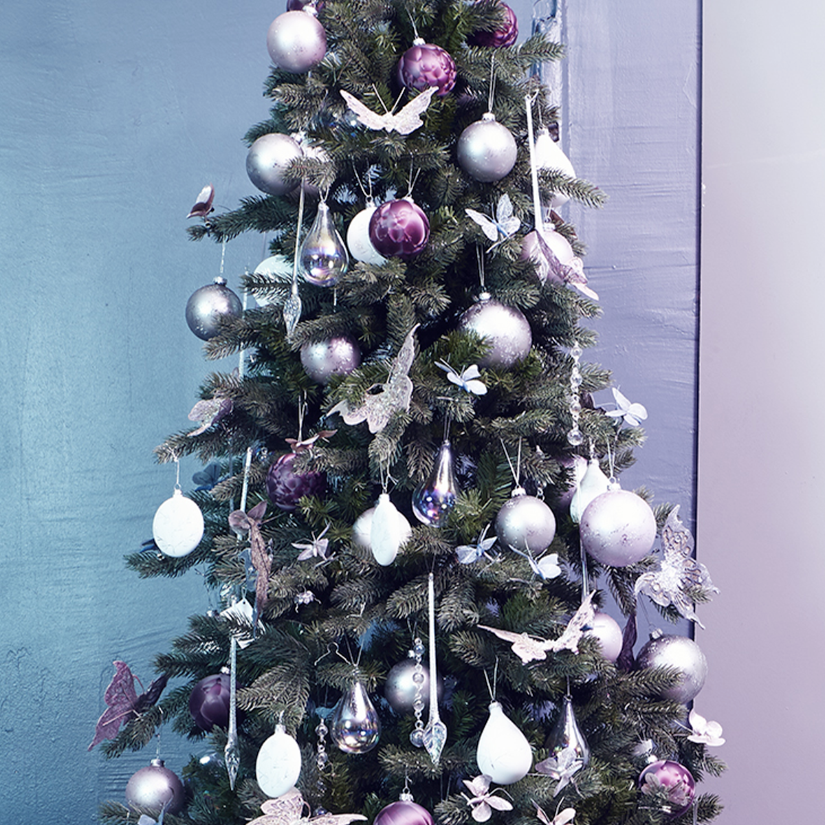 Suspension décorative de perles en verre soufflé H14 transparent, SIA DECO