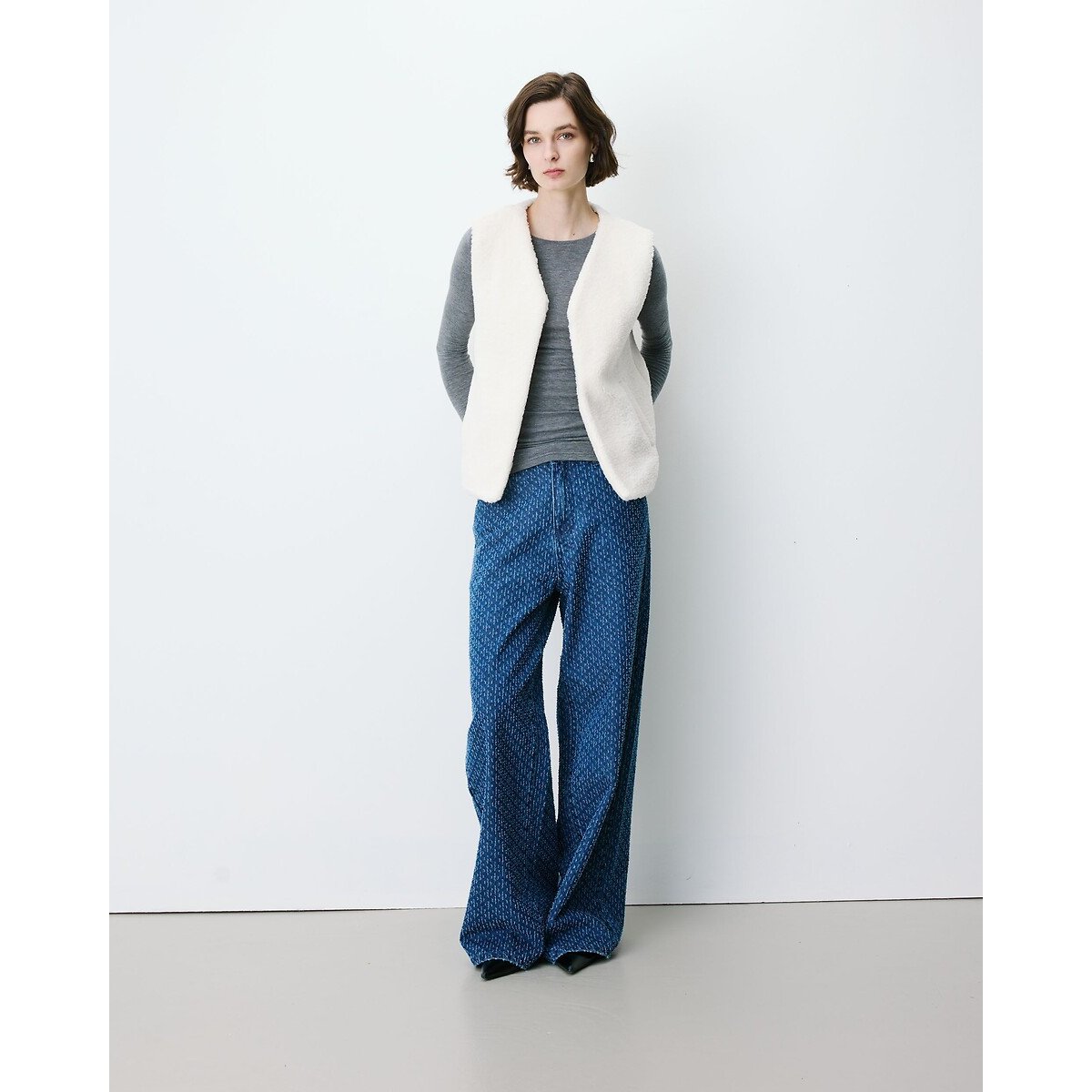 Veste sans manches, AVERY ecru, GRACE & MILA