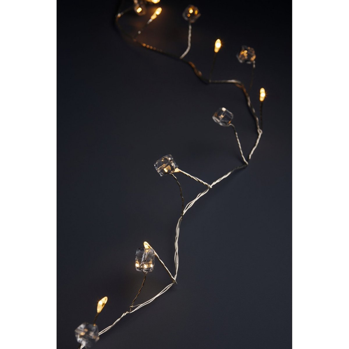 Guirlande LED Anita Cube 105 cm argenté, SIRIUS