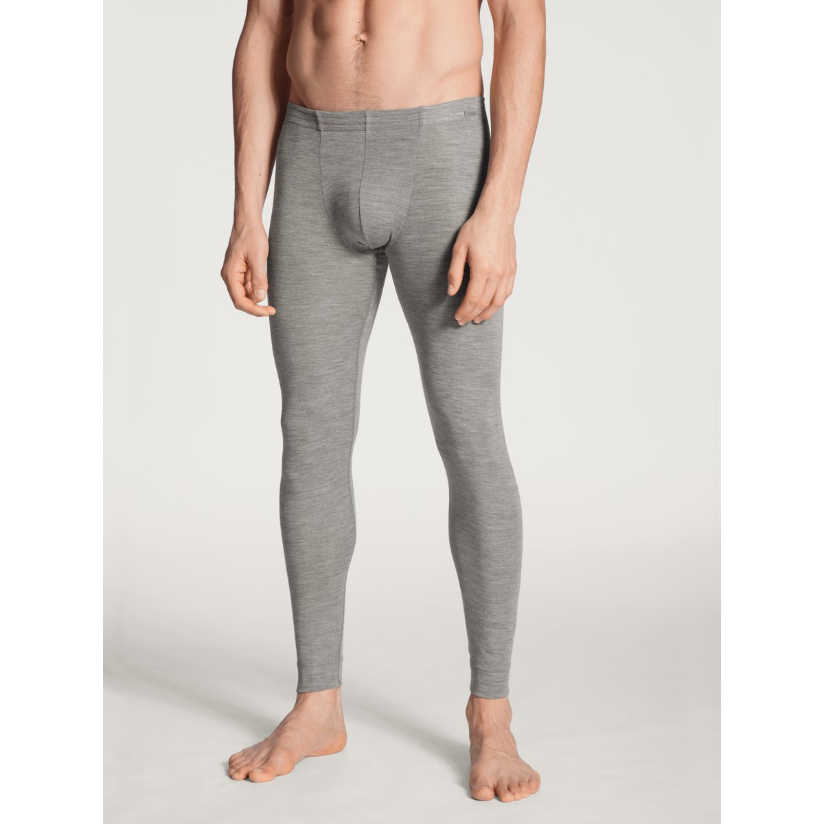 Pantalon Laine WOOL & SILK platin melé, CALIDA
