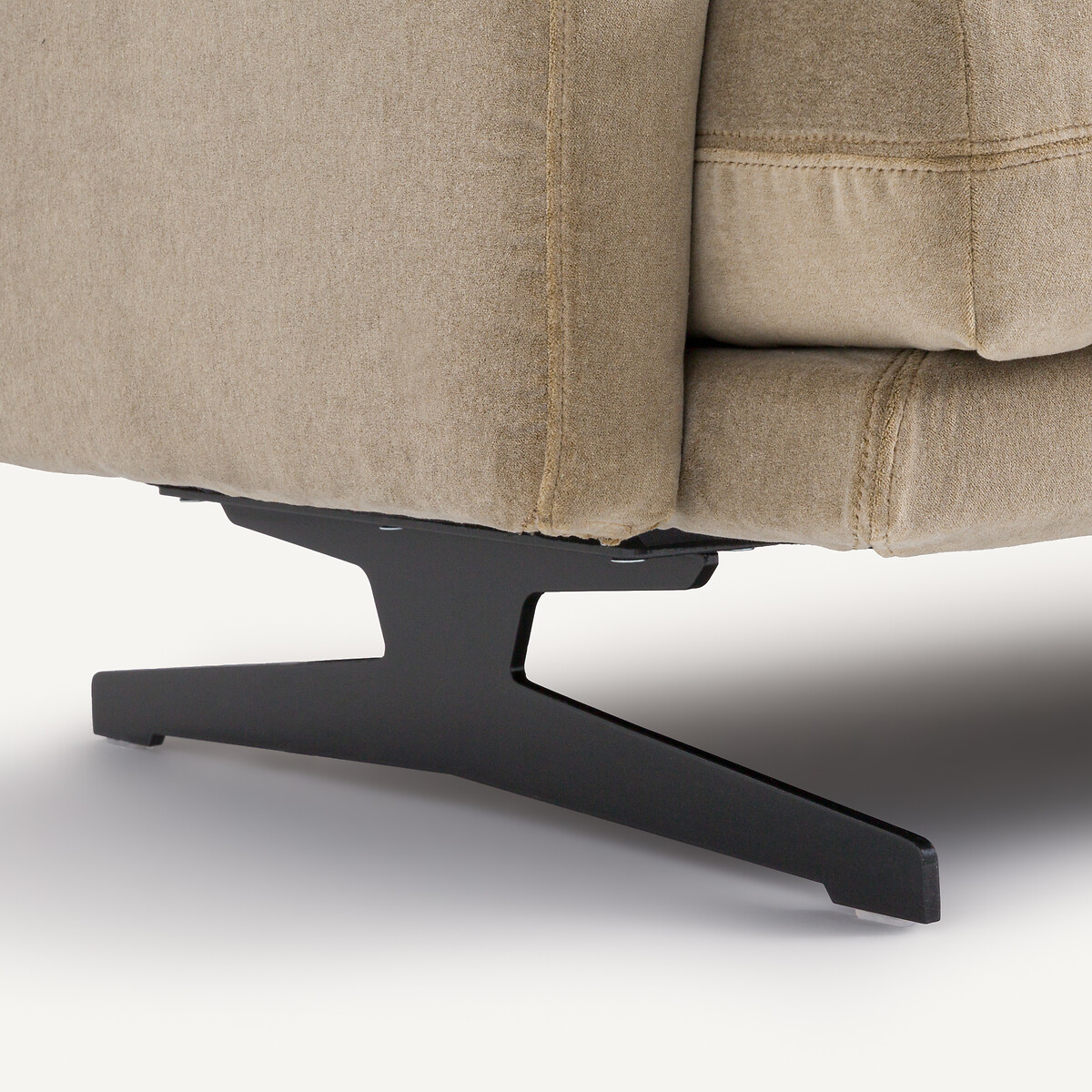 Zetel van stonewashed fluweel, DELICATO grijs shiitaké, AM.PM